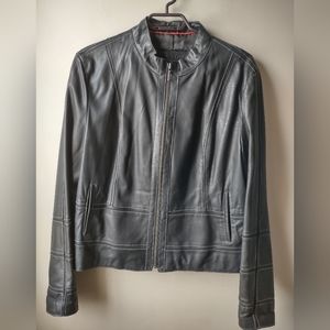 Acton The Olde Hide House Black Leather Jacket XL